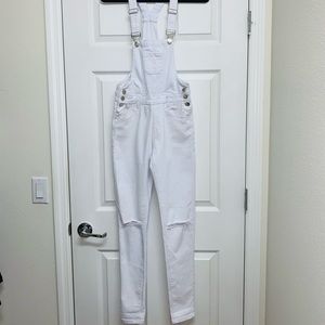 Women’s White Denim Jumpsuit